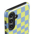 Neon Checkered Galaxy S24 Impact Case